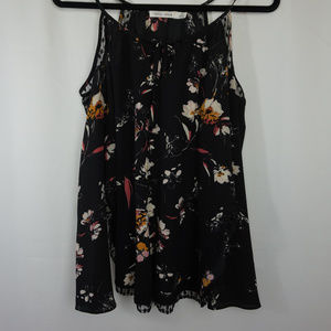 Bishop+Young | Floral Cold Shoulder Top | Sz Xs